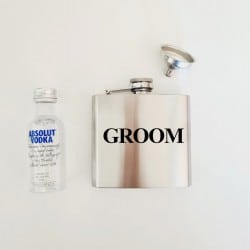 "Roman Groom" Flask
