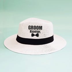 "Bowtie Groom" Panama hat