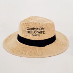 "Goodbye Life" Panama hat