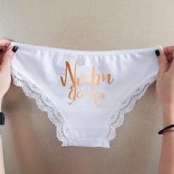"Bride" Lace underwear