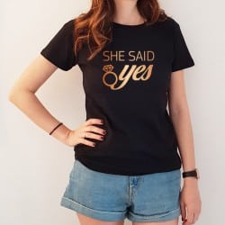 "She said yes" Friends' tshirt