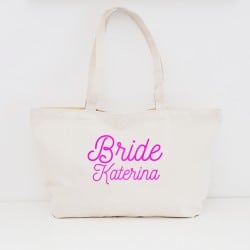 "Curly" Bridal zipper bag