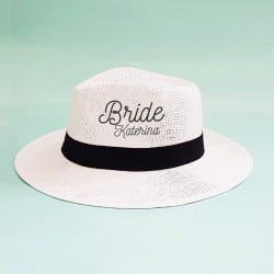 "Curly Bride" Panama hat
