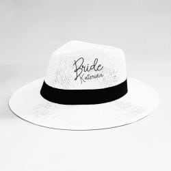 "Slowfall Bride" Panama hat