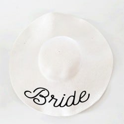 "Curly Bride" floppy hat