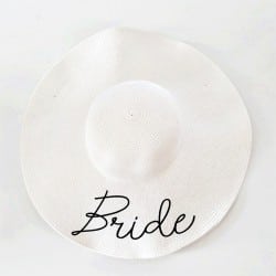 "Slowfall Bride" floppy hat