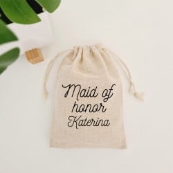 "Curly Maid of Honor" Pouch