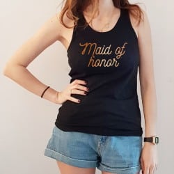 "Curly Maid of Honor" tank top