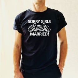 "Sorry girls" μαύρο tshirt...