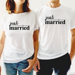 "JUST MARRIED" LARGE TSHIRT...