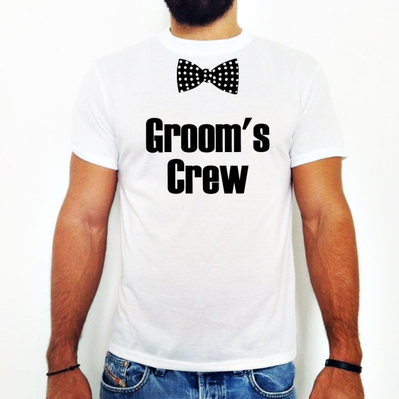 "Groom's Crew" Bachelor Tshirt για τους Φίλους