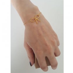 Gold-plated bracelet "Tie the Knot"
