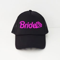 "Barbie Bride" Μαύρο jockey καπέλο νύφης