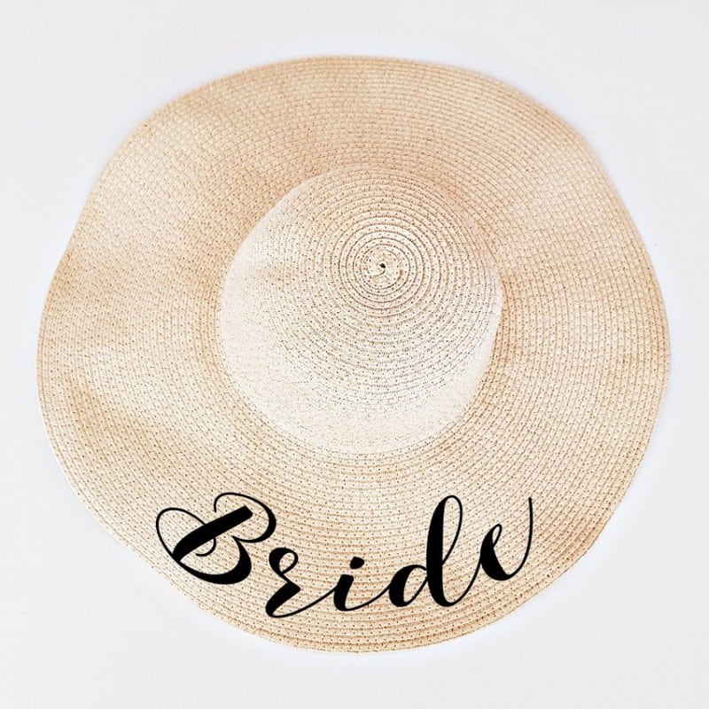 "Bride" straw hat